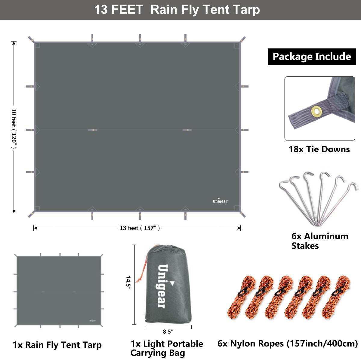 Rainproof Camping Tarp Shelter - Matthew Petersen