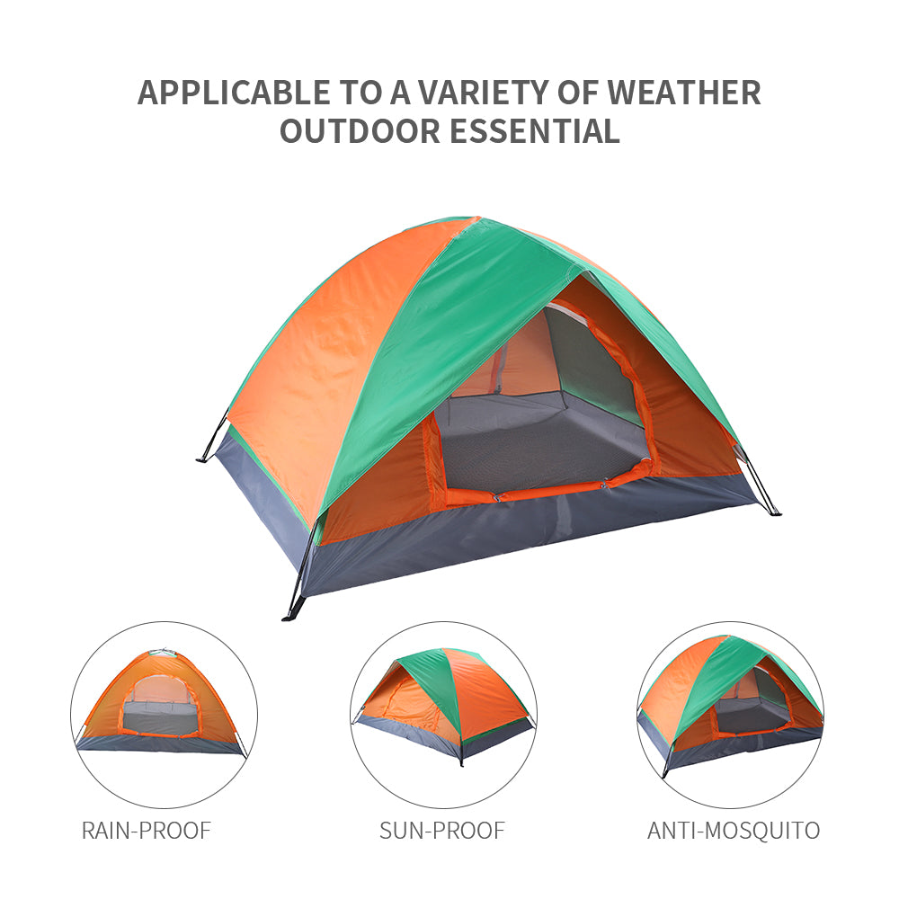 Outdoor 2-Person Double Door Camping Dome Tent - Matthew Petersen