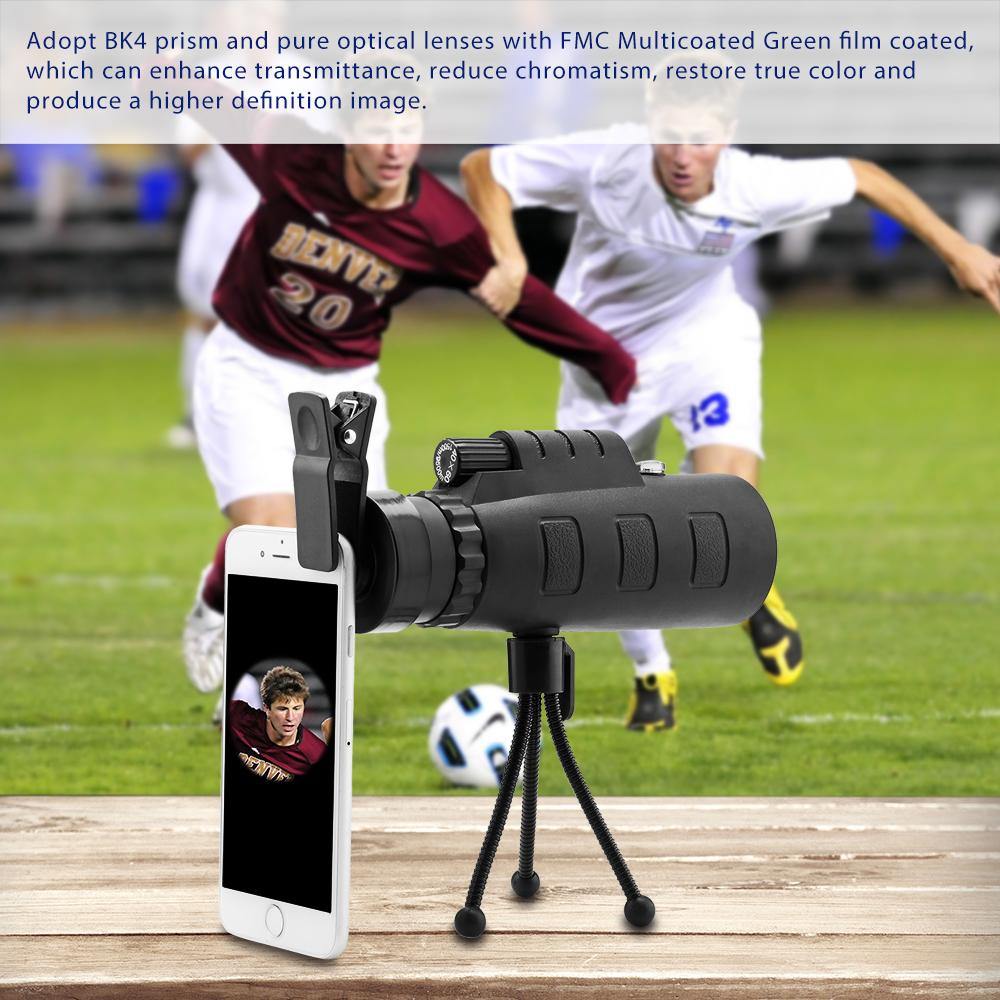 10X HD Optical Monocular Telescope with Phone Clip - Matthew Petersen