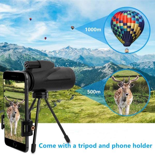 12X Monoculars Telescope with Tripod Smartphone Holder - Matthew Petersen