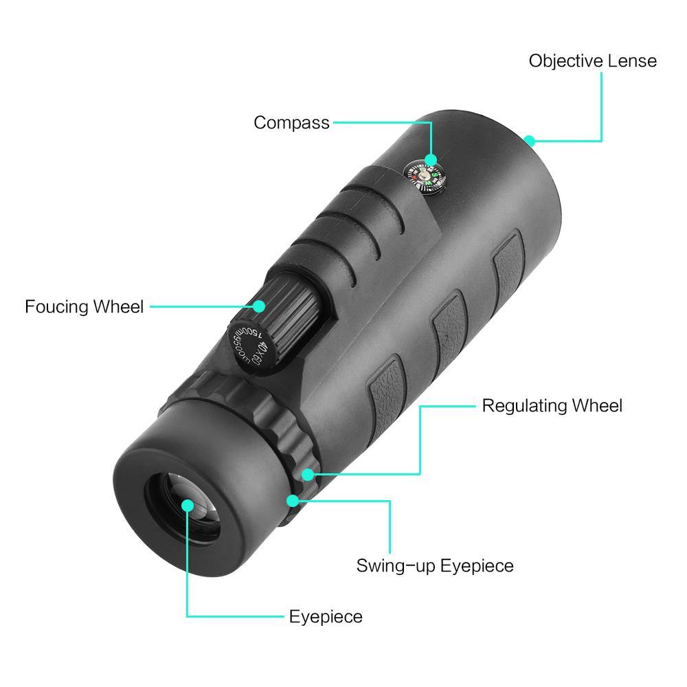 10X HD Optical Monocular Telescope with Phone Clip - Matthew Petersen