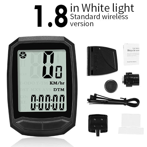 INBIKE Waterproof Bicycle Computer Wireless And Wired MTB Bike Cycling Odometer Stopwatch Speedometer Watch LED Digital Rate - Matthew Petersen