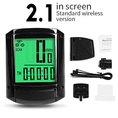 INBIKE Waterproof Bicycle Computer Wireless And Wired MTB Bike Cycling Odometer Stopwatch Speedometer Watch LED Digital Rate - Matthew Petersen